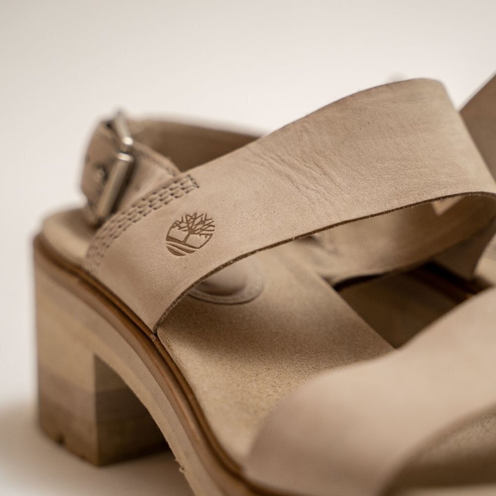 TIMBERLAND Suede Stacked Heel Sandals - Picture 2 of 11